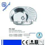 POATS PS-521 Stainless Steel Sink Size:570x450x160mm thumbnail-1