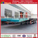 China New 40T 3 Axle Drop Deck Trailer for Container Transport thumbnail-4