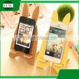Wooden Cartoon Rabit Portable Desktop Cell Mobile Phone Bracket Stand Support Holder thumbnail-3