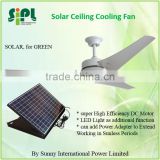 vent goods High Velocity CE CB solar ceiling fan with remote solar panel system