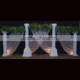 White Marble Wedding Decoration Pillar Design