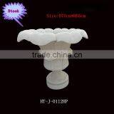 Garden Decoration White Marble Flowerpot thumbnail-1