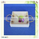 Euro Hotel Restaurant Breakfast Tea Serving Wooden Pallets Tray thumbnail-1