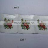 Enamel Painted Three Compartment Bowl With Floral Patterns in Cast Aluminium Available in Other Shapes and Patterns