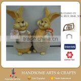 15.5 Inch Garden Decoration Resin Gift Lively Animal Sculpture Pair Cow Statue thumbnail-5