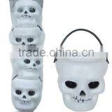 Mini Plastic Halloween Skull Shape Candy Bucket Set thumbnail-1