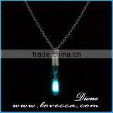 Valentines Day Gift Glowing Necklace , Glow in the Dark Heart Pendant Luminous Necklace thumbnail-1