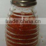 Cheap Mini Oval Horizontal Stripe Glass Spice Shaker Jar With Metal Lid thumbnail-1