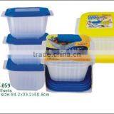 6pcs Rectangular Storage Box Set,plastic Rectangular Box, Food Container With Lid thumbnail-5