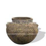 Ancient Glazed Pot, Antique Outdoor Planter thumbnail-1