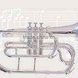 Silver Plated F Key Marching Mellophone Horn