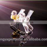 Wholesale Double Crystal Birds With a Trunk as Customized Crystal Gifts/crystal Wedding Table Gift for Guests thumbnail-2