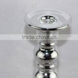 Weddings Decoration Centerpieces Plating Silver Ceramic Candlestick Holders thumbnail-3