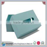 Creation Tissue Box Blue Painted Home Decor Wooden Paper Box thumbnail-1