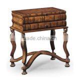 Classic Reproduction Solid Wood Regence Library Bookcase With Writing Table Desk Bureau BF11-05183a thumbnail-4
