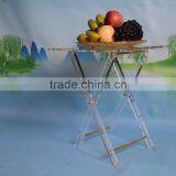OEM Customized Clear Acrylic Folding Table Wholesale thumbnail-3