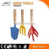 3 Pcs High Quality Wood Handle Garden Tool Set With Coating thumbnail-1