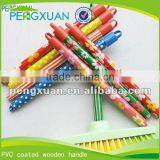 Factory Price Wholesale Pvc Coated Short Wooden Handle for Toilet Brush thumbnail-1