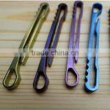 TK-7028 Portable EDC Quickdraw Rattlesnake Titanium Key Ring thumbnail-3