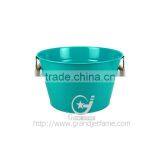 Color Metal Tubs With Wood Handles thumbnail-2