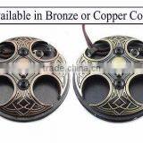 CROSS SKULL FOOT PEDAL Phono Plug Tattoo Power Supply Machine (Bronze or Copper) thumbnail-1