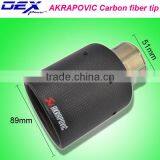 High Quality Auto Part Exhaust AKRAPOVIC Carbon Fiber Tip thumbnail-1