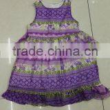 Yiwu Stocks Lots Girl's Colorful Fashion Printed Dress thumbnail-2
