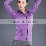 New Fashion Custom Ladies Nylon Soprt Seamless Jacket thumbnail-4