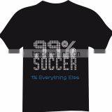 Hot Fix Heat Factory Price Soccer Is My Everything Iron-on Rhinestone Transfer Design for Shirt Appliques