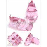 Guanzhou Wholesale Fashion Baby Girl Shoes Lace Flower Sequines Princess Shoes Baby thumbnail-4