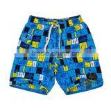 Customer Print Lattice Design Blue Kid Shorts thumbnail-2