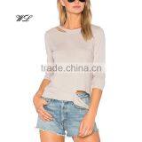 China Suppliers Cotton Woman T-shirt Fashion Women Clothing Casual Woman Wear