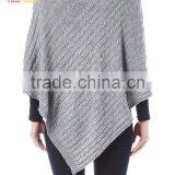 Fashionable Knitted Best Cashmere Poncho Sweater Cashmere Poncho Wrap thumbnail-1