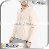 Cheap Man V Neck Cotton Wholesale Blank Long Sleeves T-shirts thumbnail-3