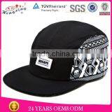 2015 Design Your Own 100% Cotton Flat Brim 5 Panel Caps Blank Wholesale 5 Panel Cap Wool thumbnail-1