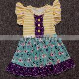 Manufacturer Children Baby-Girls Carousel Dress Custom Printing Party Dress thumbnail-1