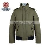 mens winter jacket with polyester cotton padding stand collar padded jacket