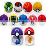 Walson Instyles Copyright 9 Pieces Different Style Ball +9 Pieces Figures Plastic Super Anime Figures Balls for Pokemon Kids Toy thumbnail-2