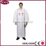 Red Crosses and Red Cording Church Pulpit Robe thumbnail-3