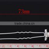 Wholesale 2-7/8" Rhinestone Flower Charm Wedding Hairpins thumbnail-2