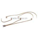 New Fashion Sweater Necklace Long Brown Suede Velvet Cord Silver Tone 148cm Long thumbnail-2