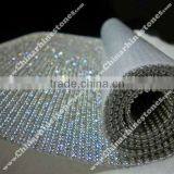 3MM Hot Fix Rhinestone Mesh Iron on Crystal Transfer for Clothing thumbnail-1