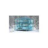 Commercial Colored Tempered Glass Low Iron For Residential Wall / Window , Bevelled Edge