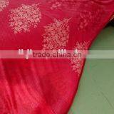 Burn Out Flannel Blanket With Stain