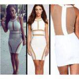 SLEEVELESS LADY FASHION DRESS