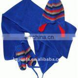 Fashional Soft Cozy Warm Popular Children Knit Set thumbnail-1