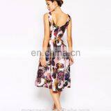 Wholesale Allover Full Floral Print Short Prom Dresses 2016 thumbnail-3