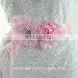 Wedding Sash Belt Maternity Sash Chiffon Flower Sash QB5A9 thumbnail-5