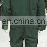 Wholesale Olive Green 100% Cotton Professional Safety Coverall Workwear thumbnail-3