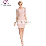 Grace Karin 2016 Formal Occasion Elegant Half Sleeve Lace Mother Of The Bride Dress +Free Jacket GK000055-1 thumbnail-1